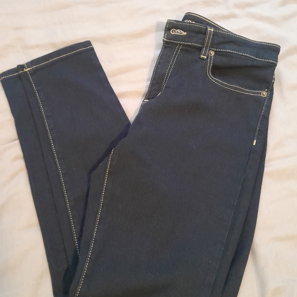 Michael Kors Dark Blue Skinny Jeans with Contrast Stitching